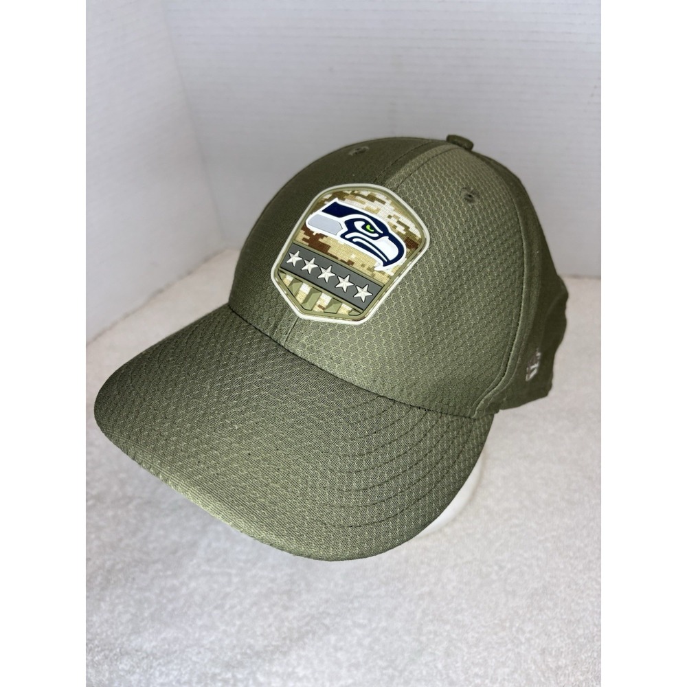 Seahawks Cap New Era 59FIFTY Seahawks Salute to Service Military Cap Size 7 7/8